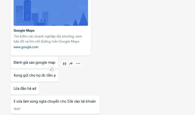 Cảnh giác với chiêu thức lừa đảo "Review Google Maps"