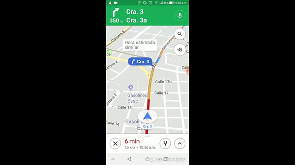 Google Map không hiện mũi tên điều hướng