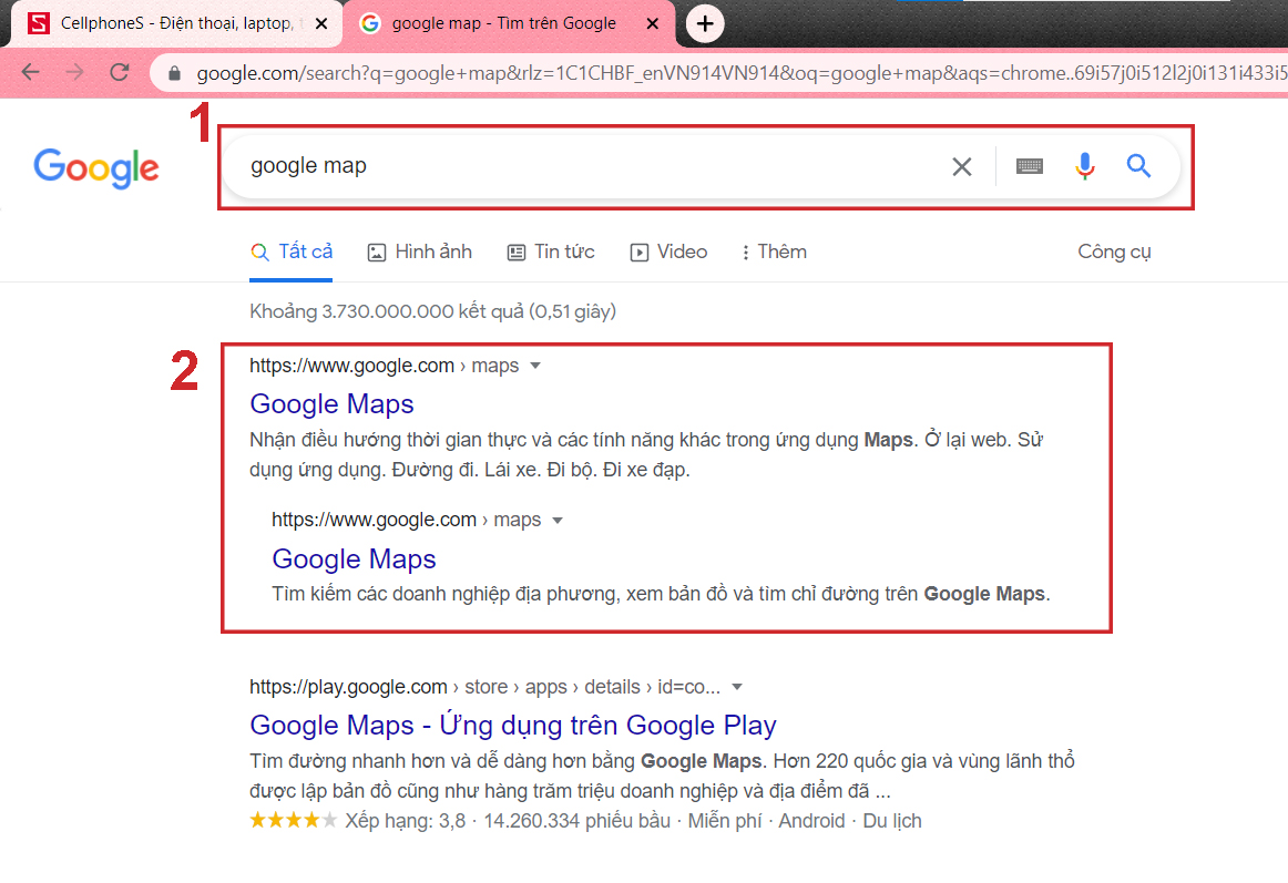 Cách sử dụng Google Maps chỉ đường đi nhanh chóng nhất