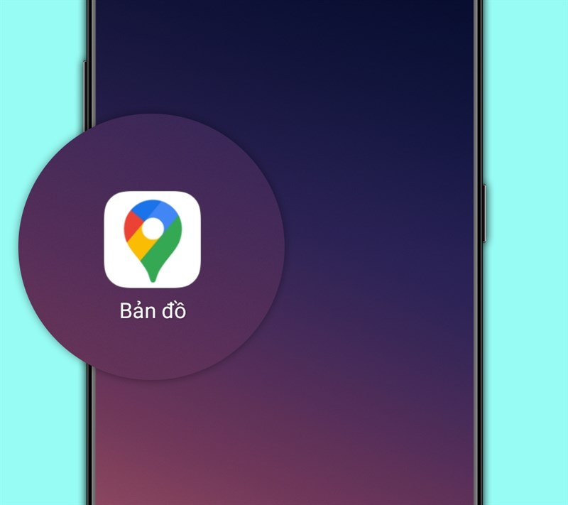 Giao diện chính của ứng dụng Google Maps trên điện thoại, hiển thị bản đồ, vị trí hiện tại và các biểu tượng chức năng. Alt: Mở ứng dụng Google Maps để bắt đầu hành trình khám phá thế giới xung quanh bạn.