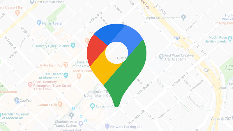 Hình ảnh minh họa ứng dụng Google Maps trên điện thoại