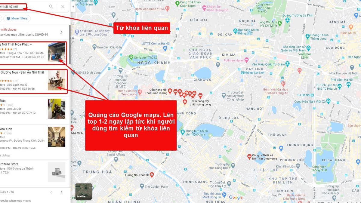 Ảnh minh họa: Các bước tiến hành làm nổi bật địa điểm trên Google Maps