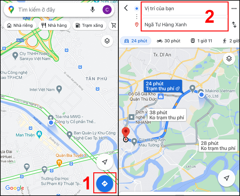 Cách xem mật độ giao thông trên Google Maps để tránh tắc đường