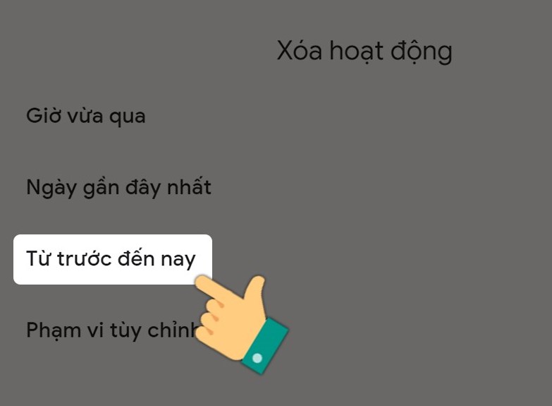 Chọn Từ trước đến nay