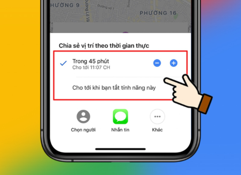 Chọn ứng dụng Google Maps trong phần cài đặt